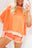 Sachet Pink Terry Cloth Patchwork Oversized Top & Shorts Set