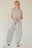 Davi & Dani Drawstring Hem Round Neck Tank and Pants Set