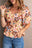 Floral Embroidered Flutter Sleeve Tank Top