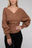 Viscose Cross Wrap Pullover Sweater