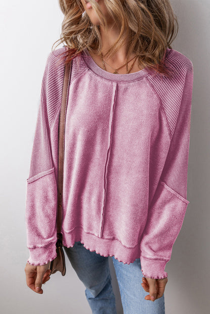 Round Neck Long Sleeve Sweatshirt