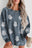 Black Halloween Ghost Corded Crew Neck Loose Sweatshirt