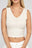 Ribbed Scoop Neck Cropped Sleeveless Top