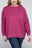 Plus Brushed Melange Drop Shoulder Sweater