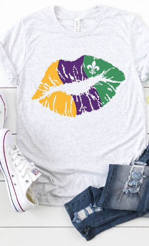 Mardi Gras Lip Graphic Tee