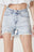 RISEN Raw Hem Distressed High Rise Denim Shorts