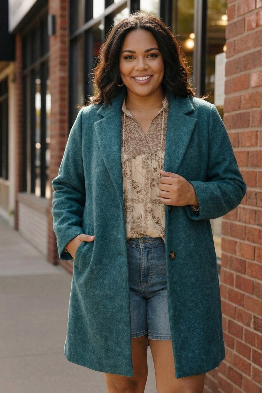 Frosted Teal Dream Coat