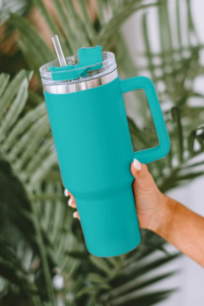 Rosy 304 Stainless Steel Double Insulated Tumbler Mug With Straw