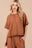 Ces Femme Half Button Half Sleeve Top and Pants Set