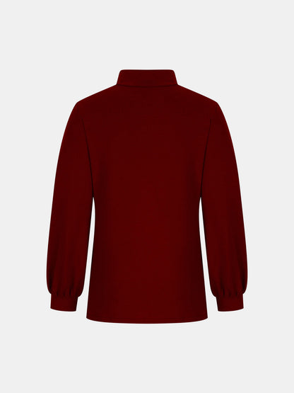 Full Size Mock Neck Long Sleeve T-Shirt