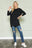 Solid Long Sleeve Tunic Top