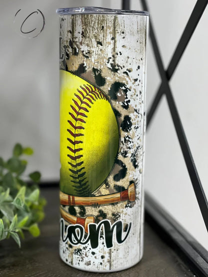 PREORDER: Softball Mom Skinny Tumbler