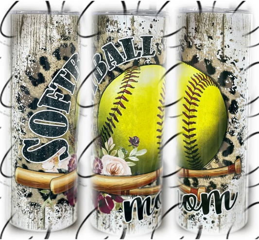 PREORDER: Softball Mom Skinny Tumbler