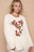 POL Embroidered Round Neck Long Sleeve Knit Top