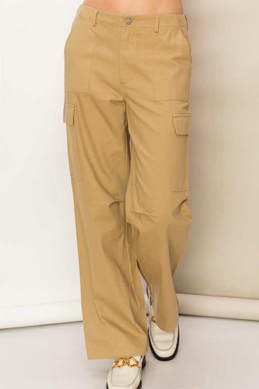 WEEKEND CHILLER HIGH WAIST CARGO PANTS