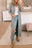 Gray Casual Tie Back Open Front Long Cardigan