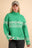 VERY J Christmas Element Mock Neck Long Sleeve Sweater