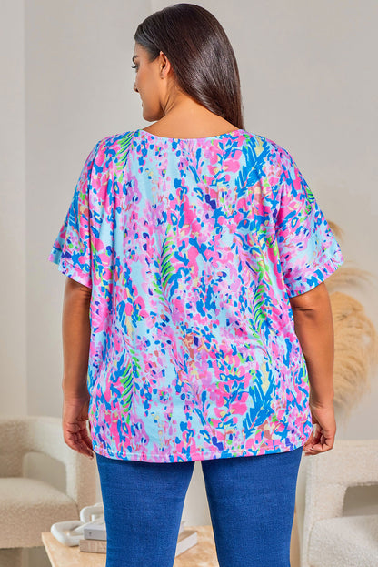 Loose Painted Floral Tee