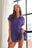 ADORA Raw Hem Collared Neck Button Down Shirt