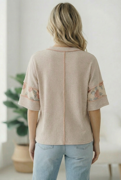 Roses are Red Colorblock Top