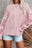 Openwork Round Neck Long Sleeve Sweater