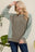 Celeste Full Size High-Low Contrast Round Neck Sweatshirt