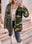Brown Leopard Camouflage Patchwork Oversized Shacket