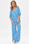 Dear Scarlett Cabana Set in PaisleyRoyal Blue