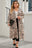 Plus Size Leopard Button Up Long Sleeve Cardigan