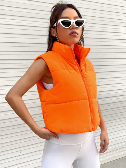 Zip-Up Puffer Vest