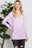 Reborn J Waffle Knit V-Neck Long Sleeve T-Shirt