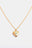 Zircon Heart Shape 14K Gold-Plated Pendant Necklace