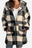 Double Take Full Size Plaid Long Sleeve Hooded Coat