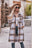 Plaid Dropped Shoulder Longline Jacket