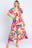 GeeGee Full Size Printed Smocked Back Tiered Maxi Dress