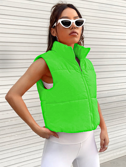 Zip-Up Puffer Vest