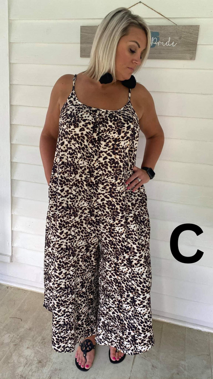 PREORDER: Relaxed Fit Jumpsuit in Assorted Prints