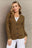 Zenana Kiss Me Tonight Full Size Button Down Cardigan in Olive