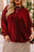 Plus Size Exposed Seam Waffle-Knit High-Low Sweatshirt