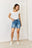 Judy Blue Full Size Tummy Control Double Button Bermuda Denim Shorts