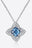 1 Carat Moissanite Floral Pendant Necklace