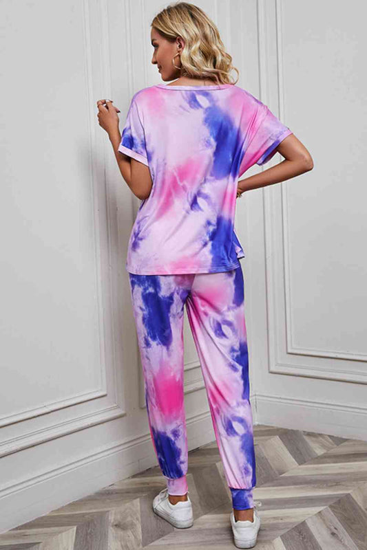 Tie-Dye Top and Pants Set