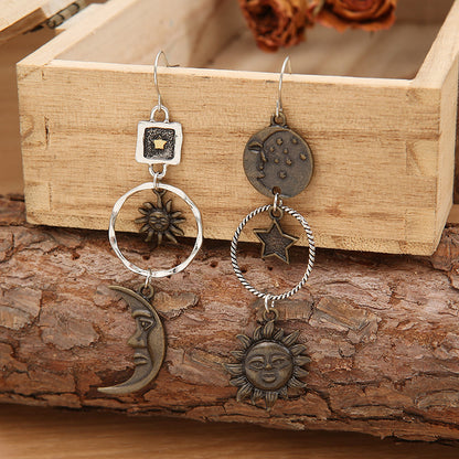 Star, Sun, and Moon Earrings