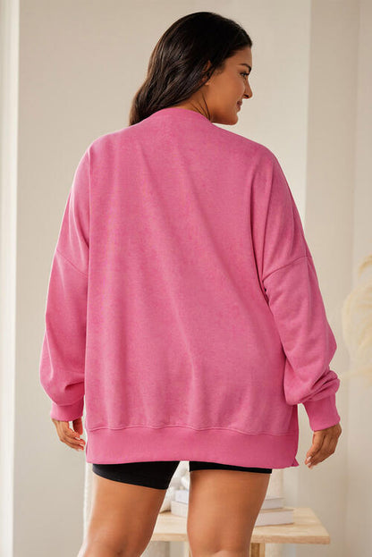 Plus Size MERRY CHRISTMAS Dropped Shoulder Sweatshirt