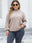 Plus Size Mock Neck Long Sleeve Knit Top