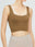 Square Neck Wide Strap Active Bra