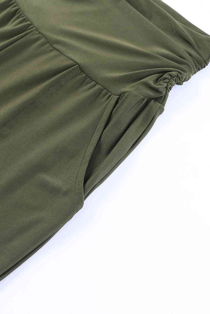 High-Rise Wide Waistband Joggers