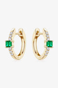 Lab-Grown Emerald Earrings