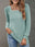 Heathered Square Neck Long Sleeve T-Shirt