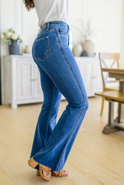 Francine High Rise Tummy Control Flared Jeans